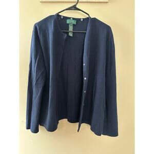 Lauren Ralph Lauren Vintage Merino Wool Blend Cashmere Cardigan Sweater